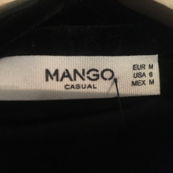 Mango Black Velvet Dress - Picture 4 of 5